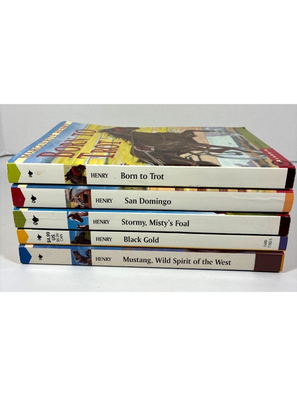 Vintage Marguerite Henry Horse Books Lot of 5 Aladdin Paperbacks 1991-1993